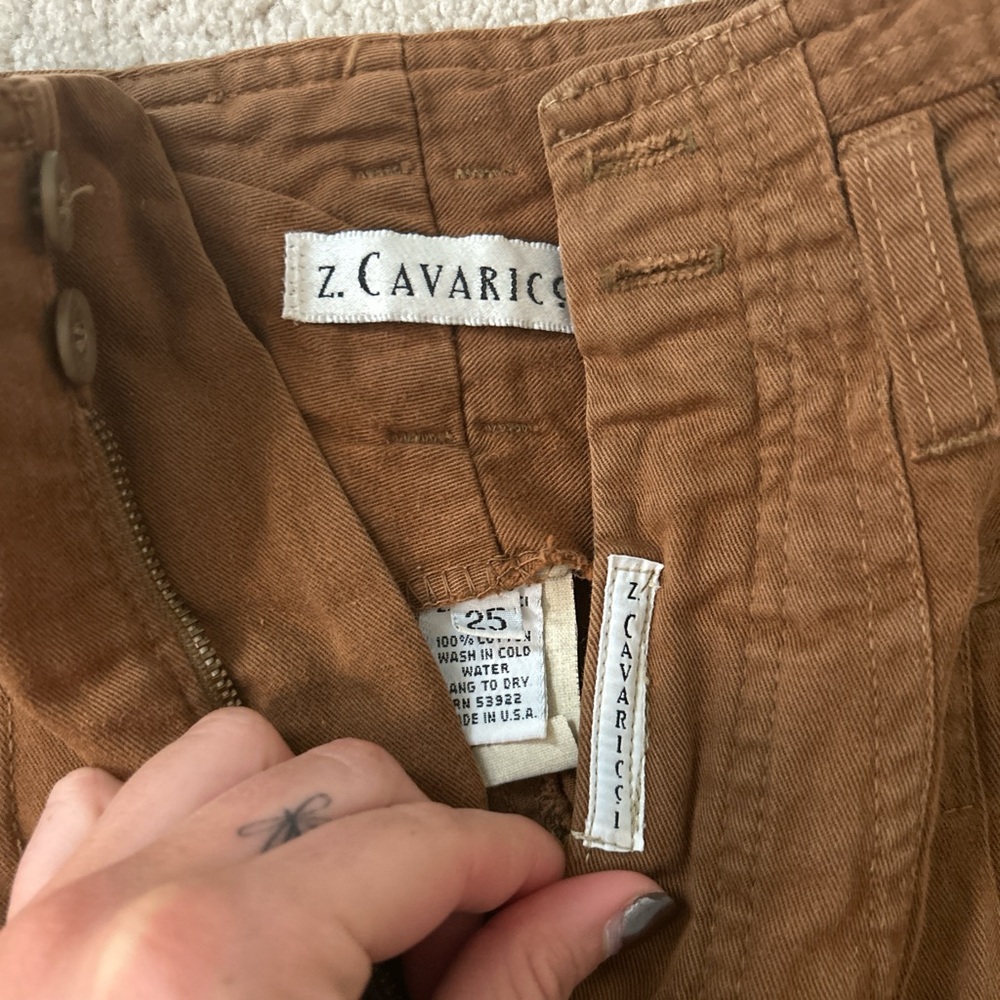 Z. Cavaricci Tan Trousers